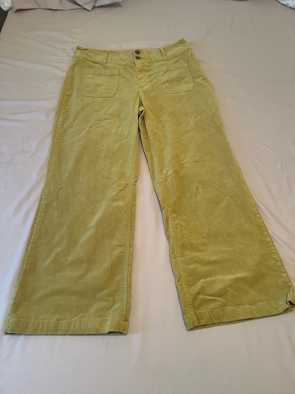 Women's Golden Yellow Corduroy Pants